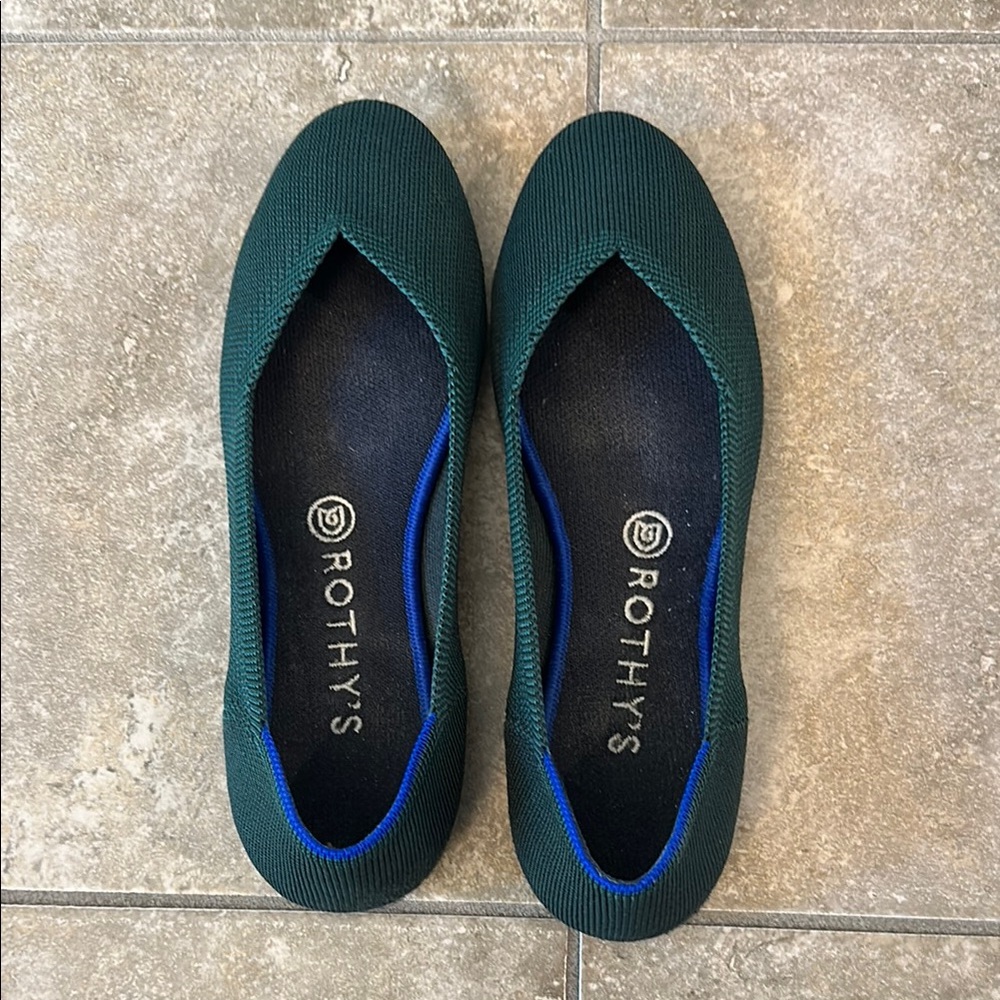 Rothy's Women's Green Flats 8.5